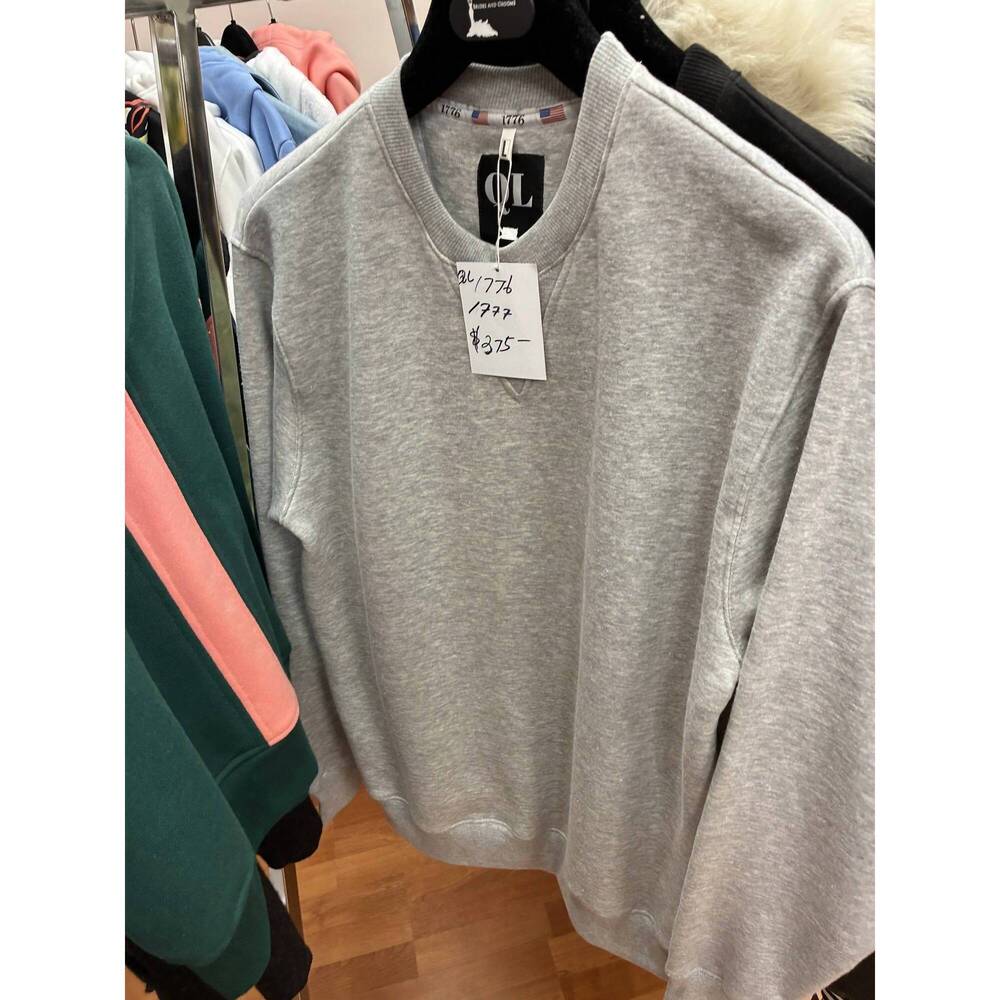NEW QUIET LUXURY unisex - unadorned sweatshirt in grey